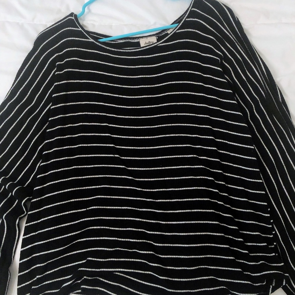 Striped Long Sleeve Blouse